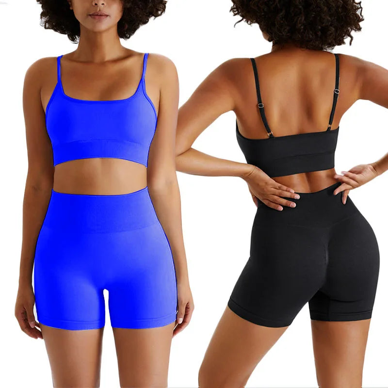 Seamless Yoga Set Fitness Suits 2/3/4 PCS Women Sportswear Gym Leggings Long Sleeve Crop Top Workout Sports Clothing Woman Wear